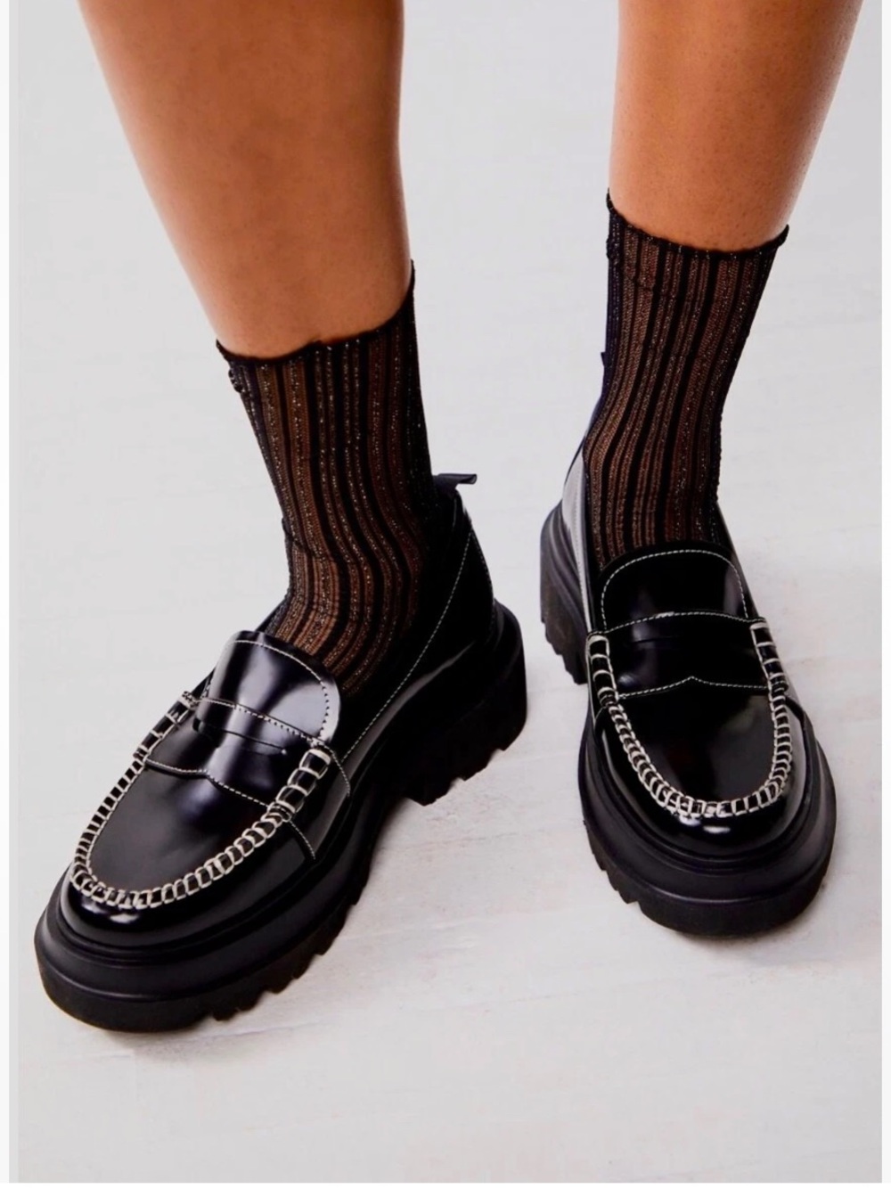 G.H.BASS Platform Lug Classic Loafer 7.5